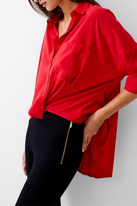 TWIST FRONT CREPE LIGHT TOP POPPY 4