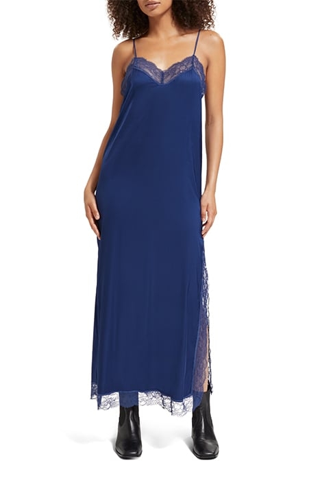 CAMI MAXI DRESS WITH LACE DETAIL DUTCH BLUE 1