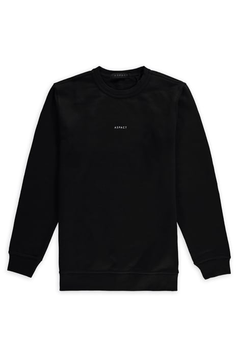 ASPACT BACK LOGO SWEATER BLACK 1