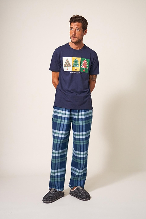 MOORLAND FLANNEL PJ TROUSER NAVY 2