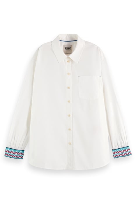 OVERSIZED SHIRT WITH POCKET WHITE 4