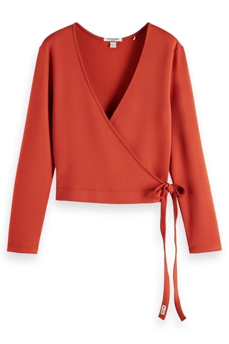 WRAP CARDIGAN RED SKIES 4