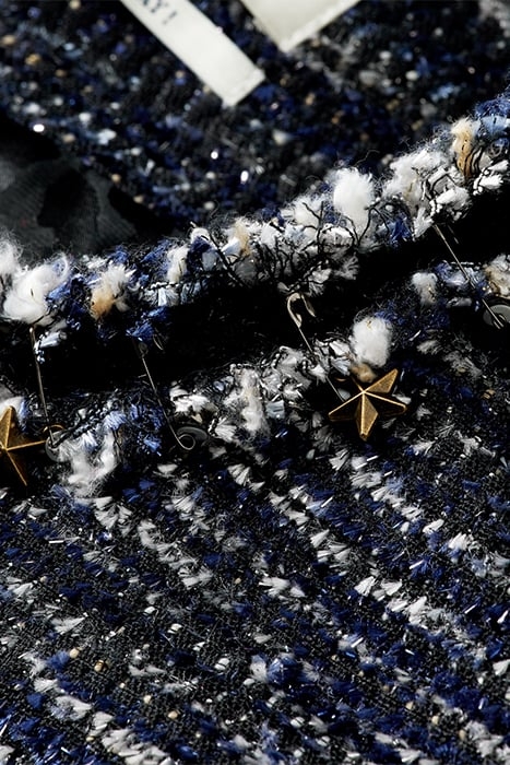 TWEED BLAZER WITH DECORATIVE TAPES NIGHT 7