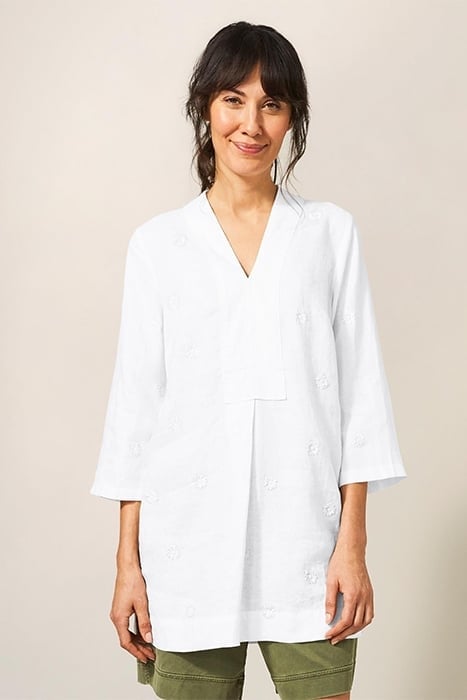 MARIANNE LINEN TUNIC WHITE 1