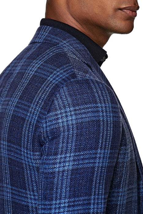 MID BLUE CHECKED HAVANA BLAZER 6