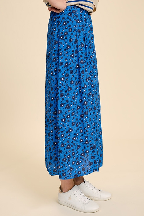 JUMPI - SAPPHIRE MIDI SKIRT WITH CITY FLOWER PRINT 4
