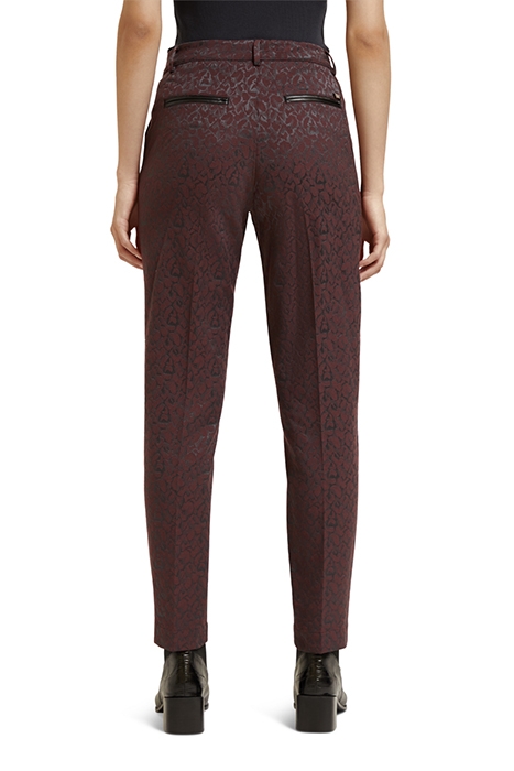LOWRY - MID RISE LEOPARD JACQUARD PANT LEOPARD JACQUARD BORD 2