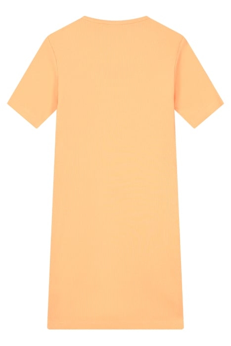 NN CUTOUT RIB DRESS SUNSET ORANGE 2