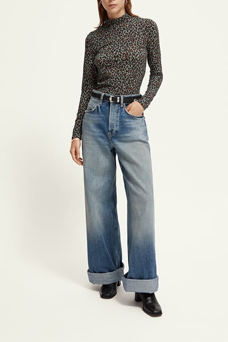 ALL OVER PRINTED MOCKNECK LONG SLEEVED SHIRT CREATURES OF TH 3