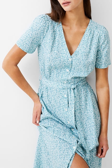 BREYA BUTTON MIDI DRESS STILL WATER 3