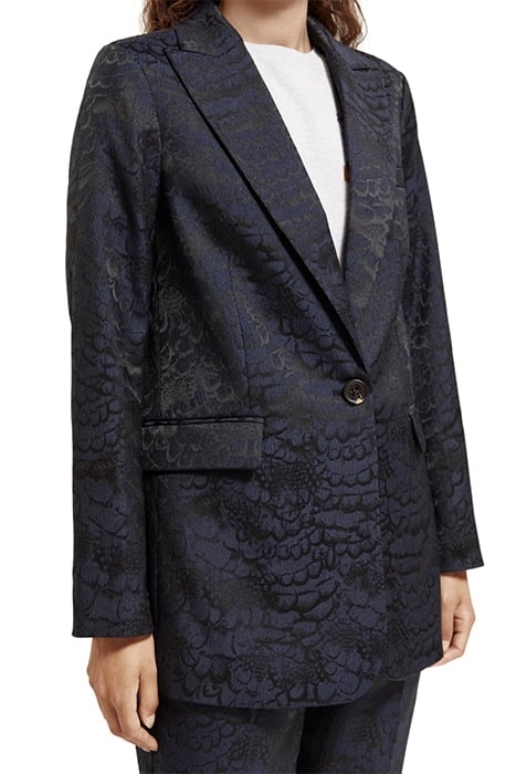 FEATHER JACQUARD SINGLE BREASTED BLAZER FEATHER JACQUARD 5