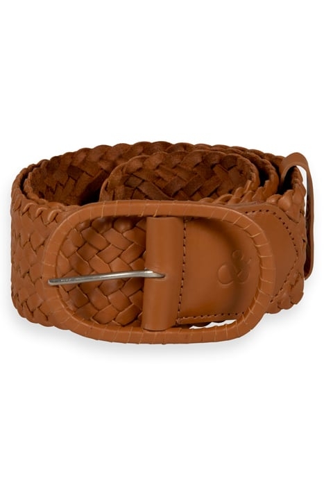 BRAIDED WAIST BELT TAN 1