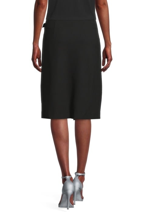 A-LINE WRAP SKIRT BLACK 2