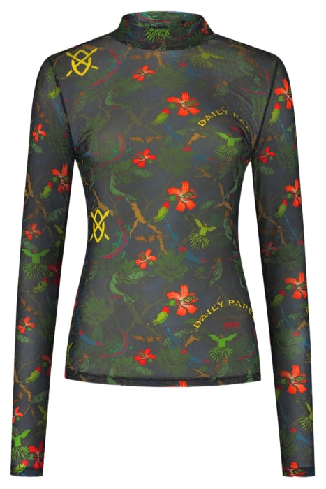 GREEN BLACK YELLOW PARIDA TOP GREEN/BLACK/YELLOW 1