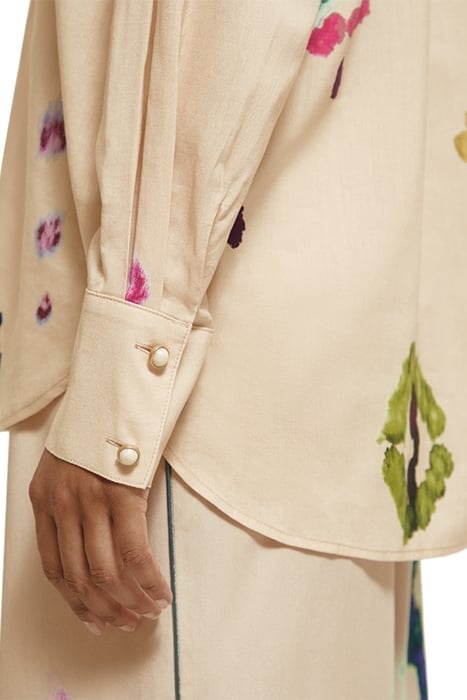 TIE-DYE PRINTED RELAXED FIT SHIRT GALAXY DYE SOFT ICE 6