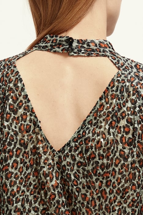 MOCK NECK TOP WITH OPEN BACK DETAIL CREATURES OF THE NIGHT F 6
