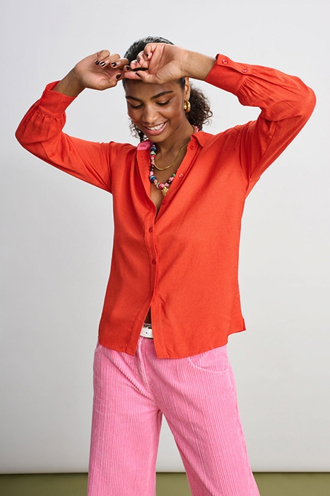 BLOUSE - MILLY PHOENIX RED 5