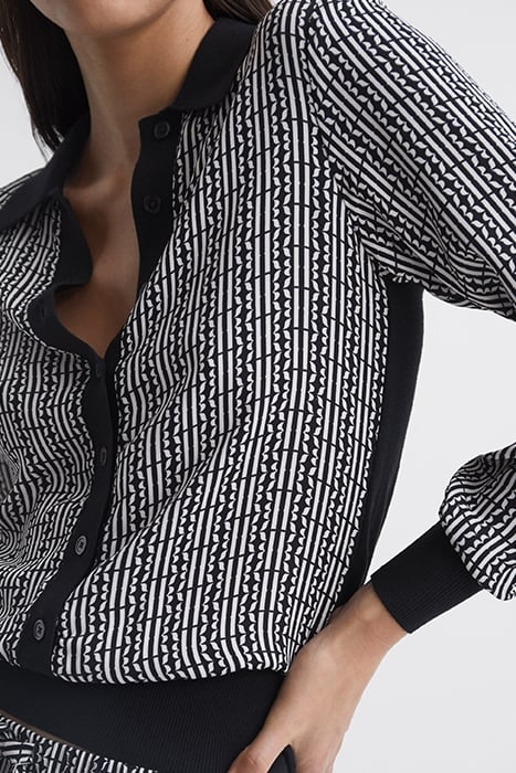 OLIVIA-PRINT CARDIGAN BLACK 6