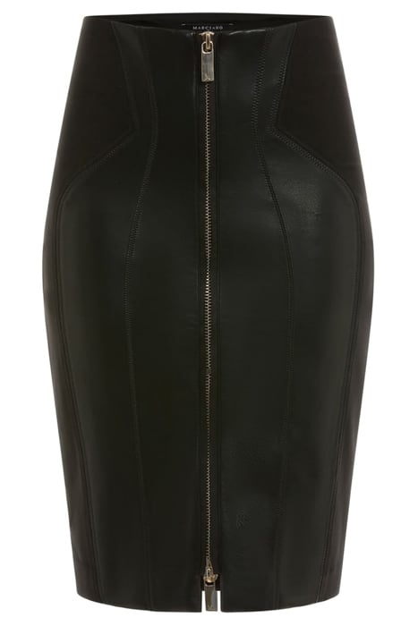 ROSE SKIRT JET LEATHER BLACK 4