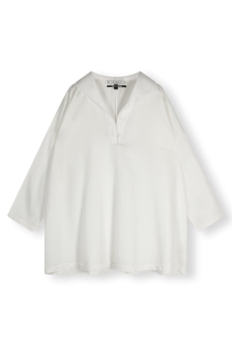 FLOWY BLOUSE WOVEN ECRU 3