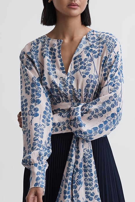 SADIE-LUREX BLOUSE PINK/BLUE 1