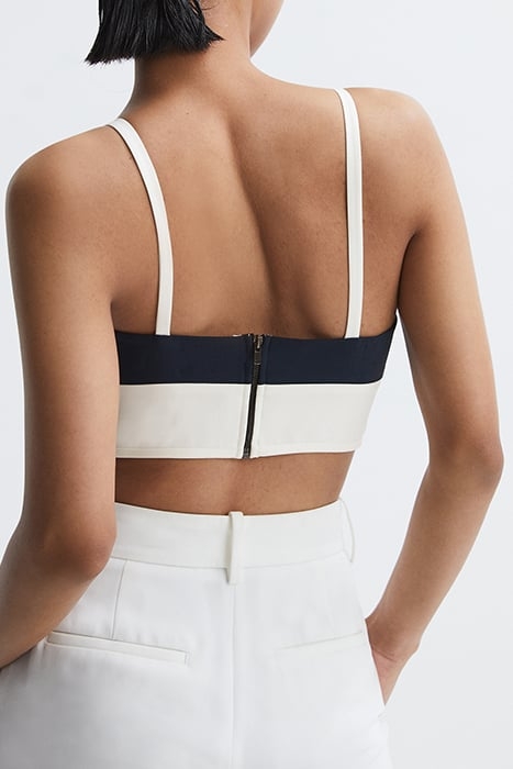 AMARA-BLOCK TANK TOP CAMI NAVY/WHITE 2