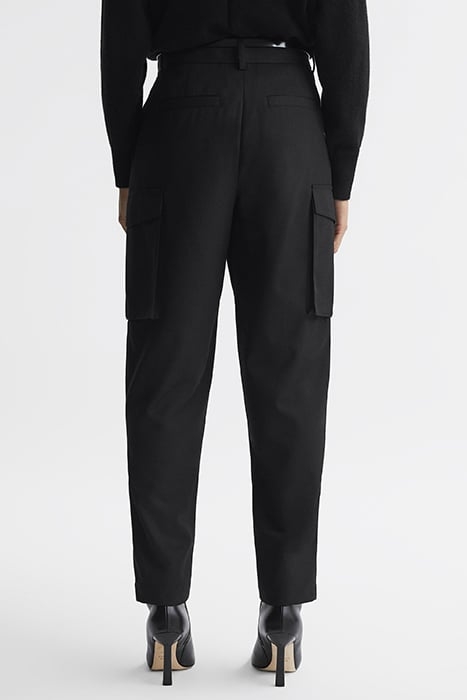 VIOLET-COMBAT CARGO PANTS BLACK 4