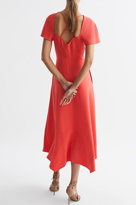 ELENI-CAP DRESS CORAL 2