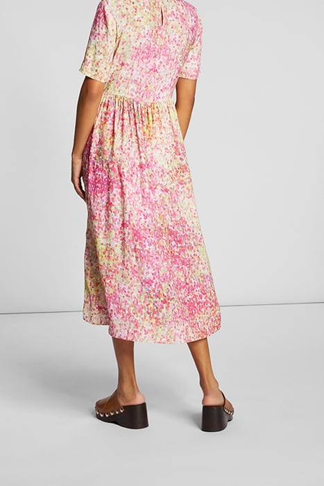 PRINTED MIDI DRESS PINK COSMOS 3