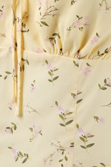 AMANDA SWEETHEART TIE FRONT TOP LEMONADE DITSY 3