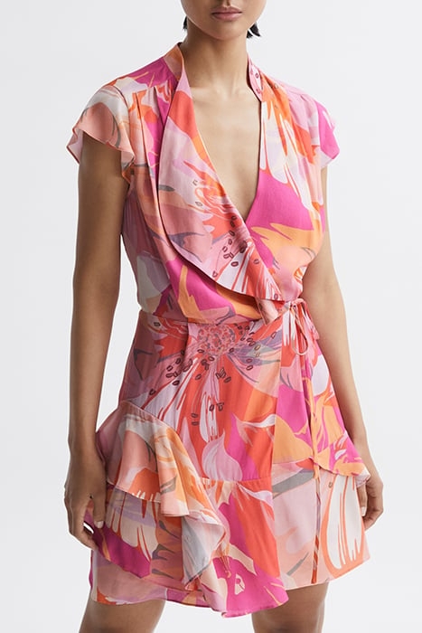 MARSEILLE-PRINTED DRESS PINK/CORAL 1