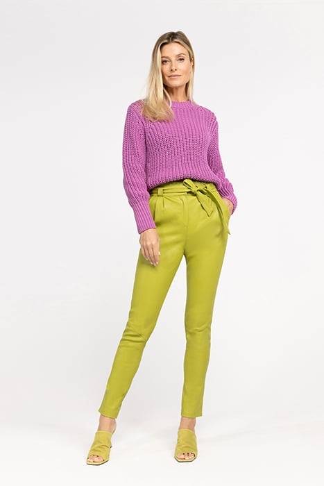 PAULA STRETCH LEATHER SWEET APPLE GREEN 1