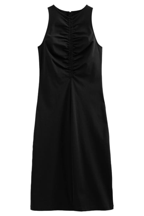 RACER JERSEY MIDI DRESS BLACK 3