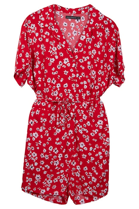 SHASTA DAISY PRINT PLAYSUIT POPPY 1