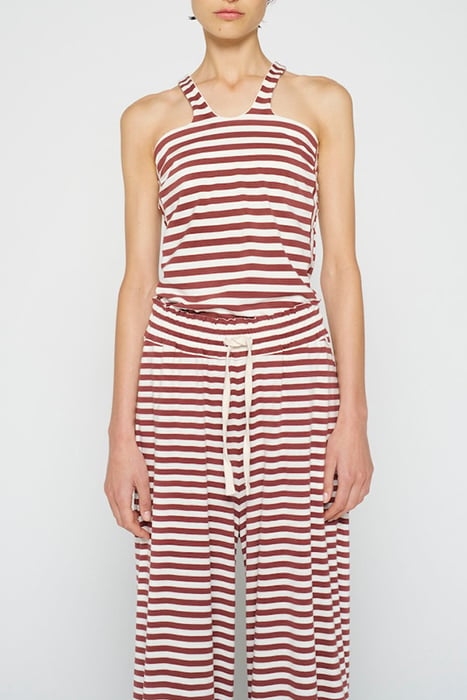 SPORTY WRAPPER STRIPES WARM WHITE/BURGUNDY 1