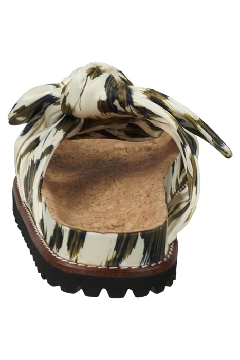 YOSI SANDAL OLIVE LIZARD PRINT 4