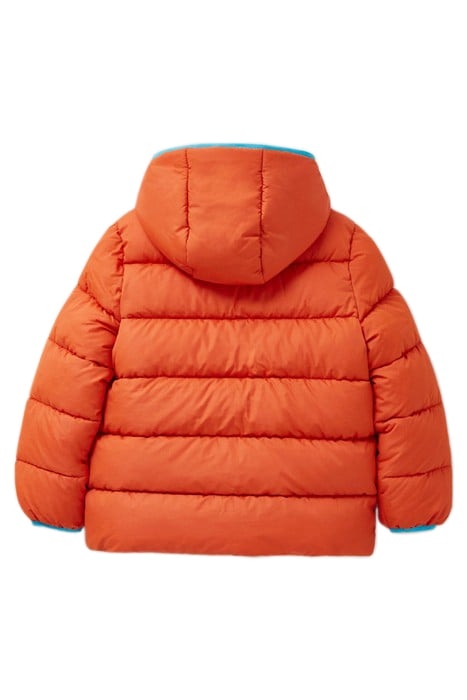 QUILTED PUFFER JACKET MID ORANGE 2
