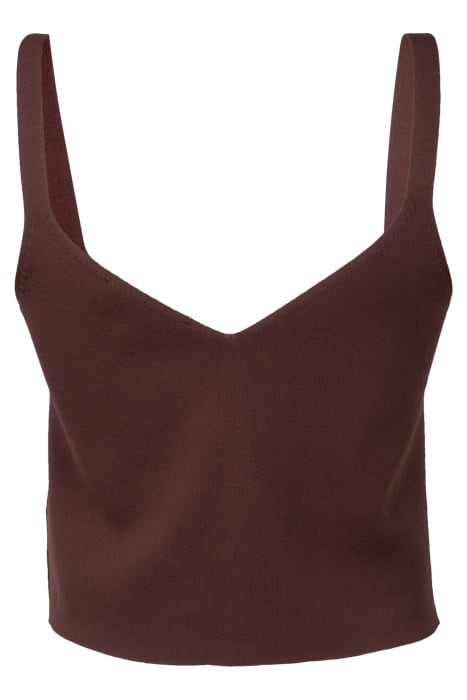 ALIZA CAMI CO-ORD KNIT TANK CHOCOLATE 2