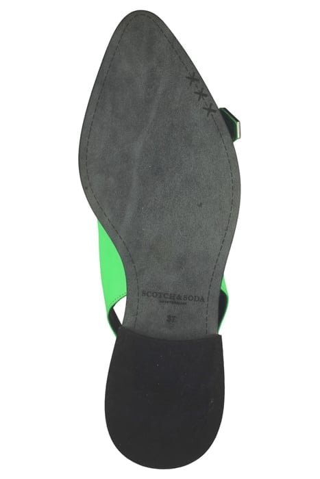 PHIONA LEATHER MULE GREEN 5