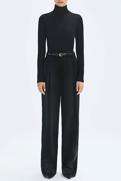 CARRIE-WIDE WIDE-LEG & FLARED PANTS BLACK 1