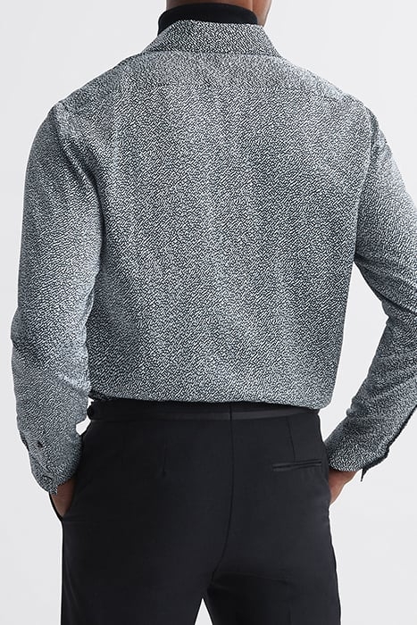 TULUM CASUAL SHIRT NAVY/IVORY 2