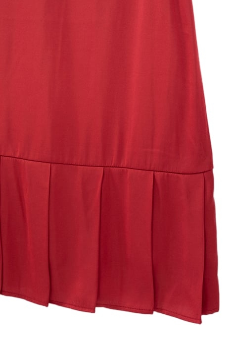 GIRLS' RED EMBROIDERED DRESS RED 5