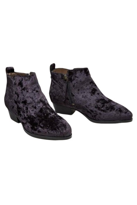 WILLOW VELVET ANKLE BOOT DARK GREY 2