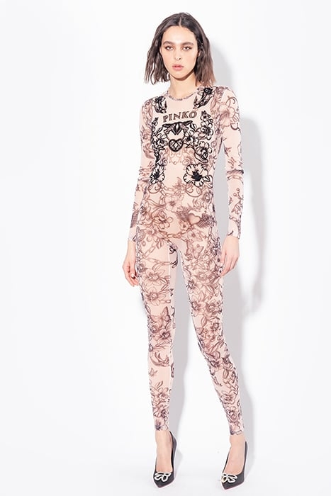 TATUATO JUMPSUIT NUDE/BLACK 1