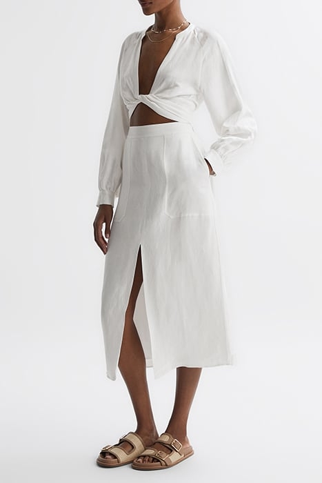 AXELLE-TIE BLOUSE WHITE 4