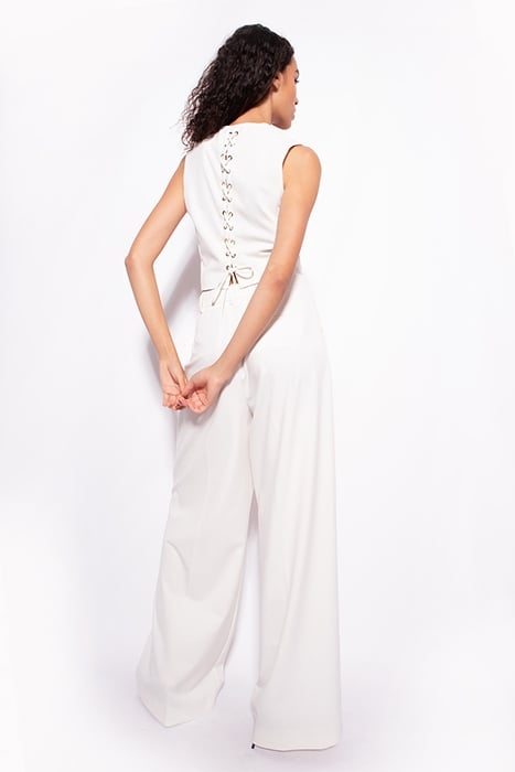 PUREZA PANTALONE CREPE FLUIDO SILK WHITE 2