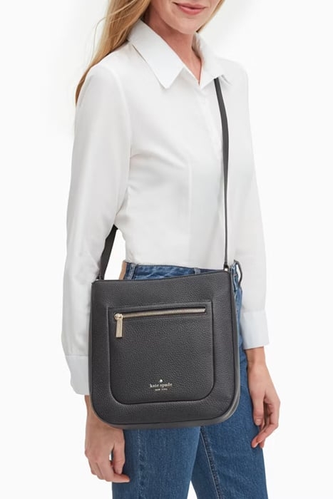 LEILA TOP ZIP CROSSBODY BLACK 2