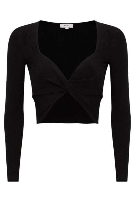 IONA-TWIST LONG-SLEEVED TOP BLACK 4