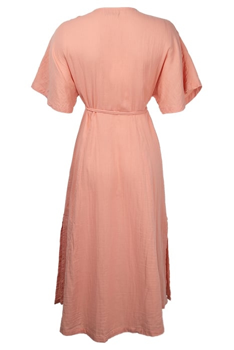 MERAKI WRAP DRESS CORAL 2