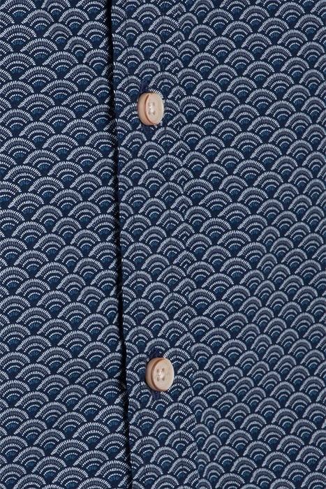 FAN GEOMETRIC PRINTED SHIRT DARK NAVY 3